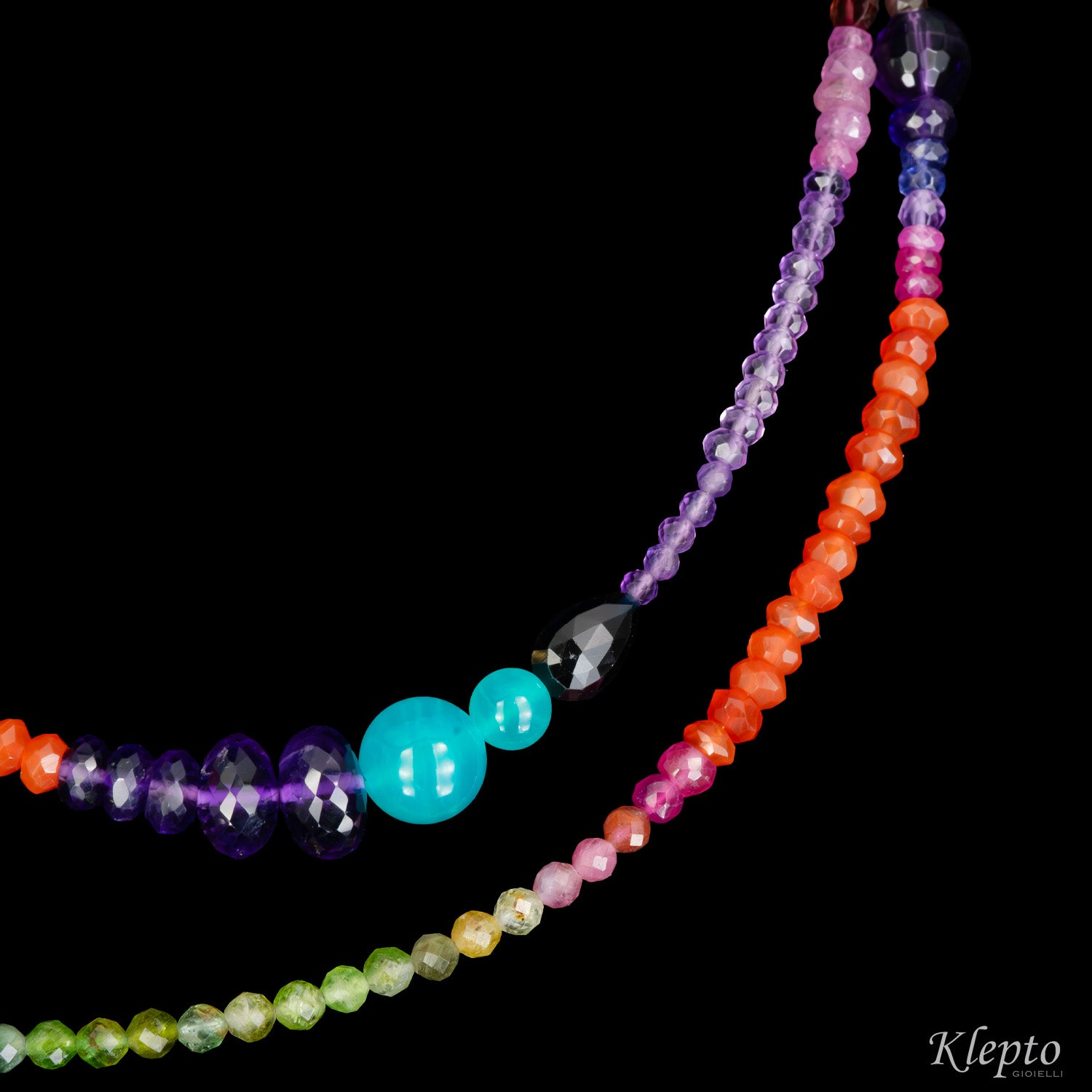 Collana Rainbow lunga